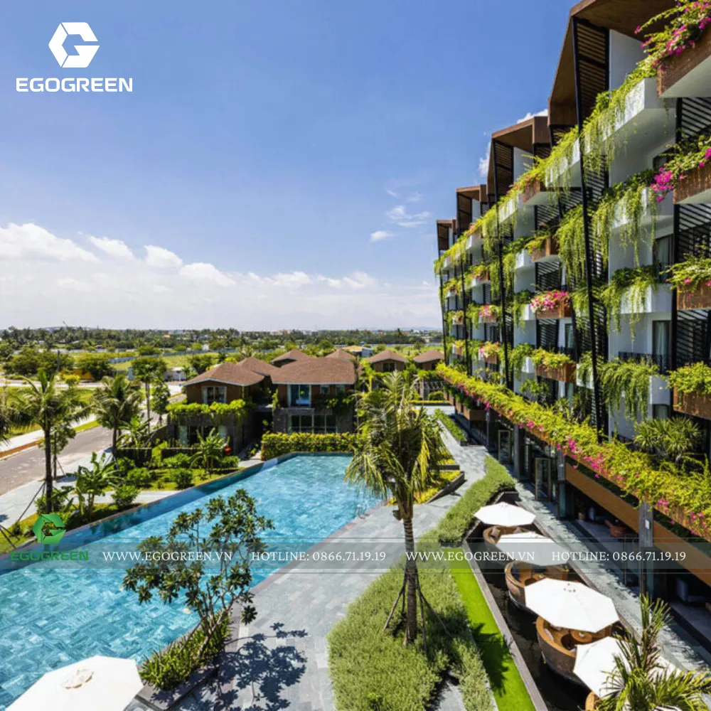 Cảnh quan resort cần kể một câu chuyện thống nhất.